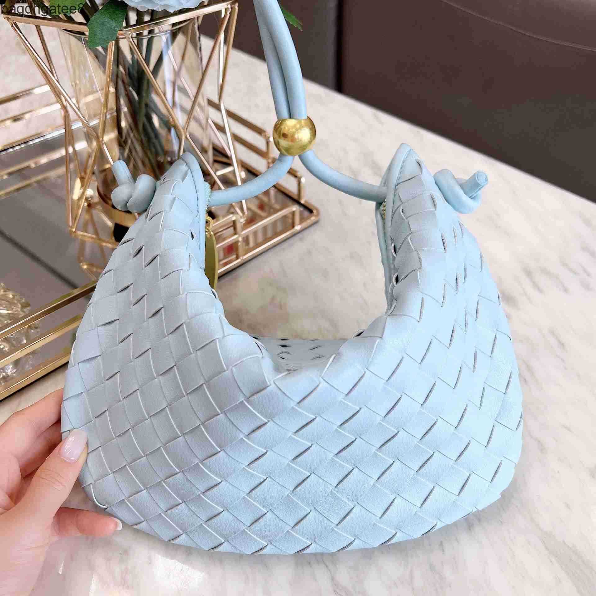 One Turn Venetas Sac 2023 Sacs de main designer Bottegas Small Golden Ball Woven Boder Fashion Ox Dumplings Cloud Femme KLT6 D9TQ FQOX