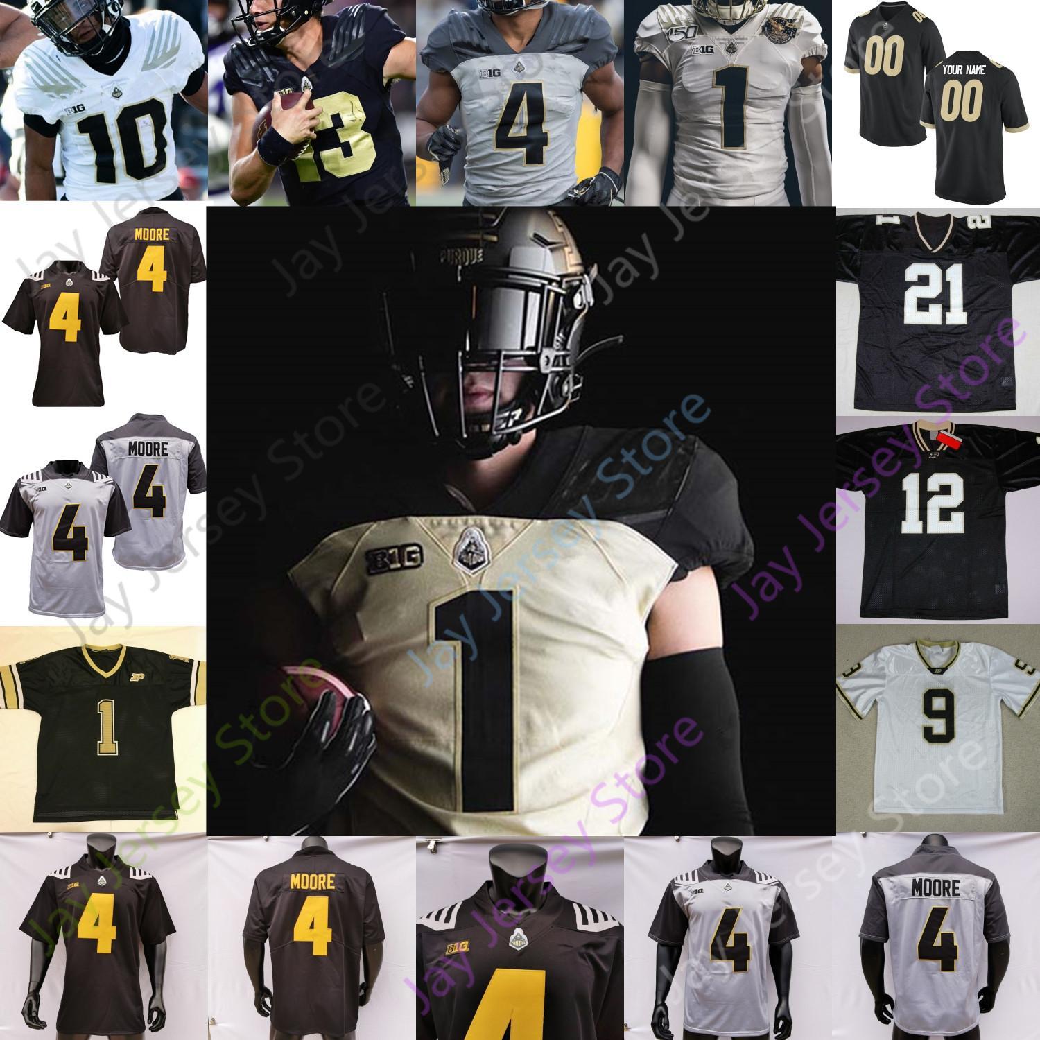 

Custom Purdue Boilermakers Football Jersey NCAA College Drew Brees Aidan O'Connell King Doerue Charlie Jones Jefferson Humpich Allen Rondale, Grey