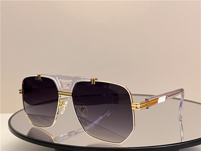 

luxury 990 designer sunglasses for men mens sun frame optical for women glasses Vintage Pilot 990 clear golden frames Transparent UV400 lens Man Sport Glass Shades