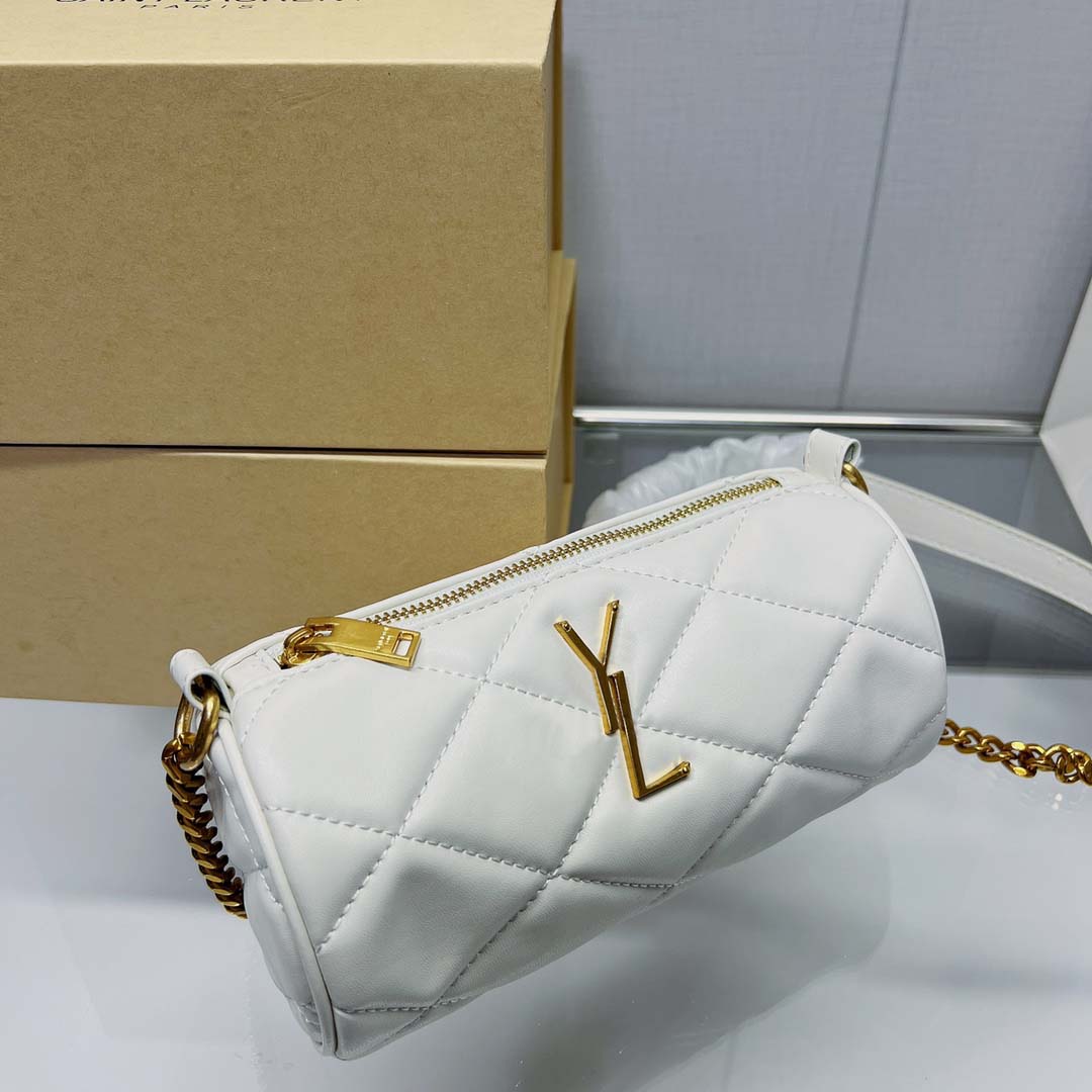 

Designer Seam Leather Luxury Handbag Shoulder Bag Brand Chain Black Clamshell Messenger Chain Box Wholesale Plain bags Ladies Metal, Black1