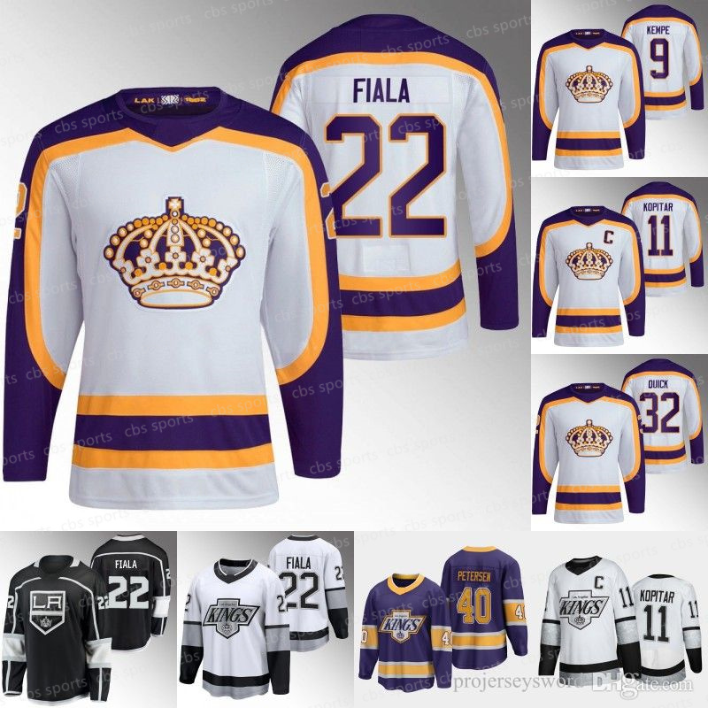 

Kings 2022-23 Reverse Retro Hockey Jerseys la Drew Doughty Anze Kopitar Kevin Fiala Jonathan Quick Adrian Kempe Gabriel Vilardi Kaliyev Arvidsson Alex Iafallo 52, Womens(as shown)s-xxl