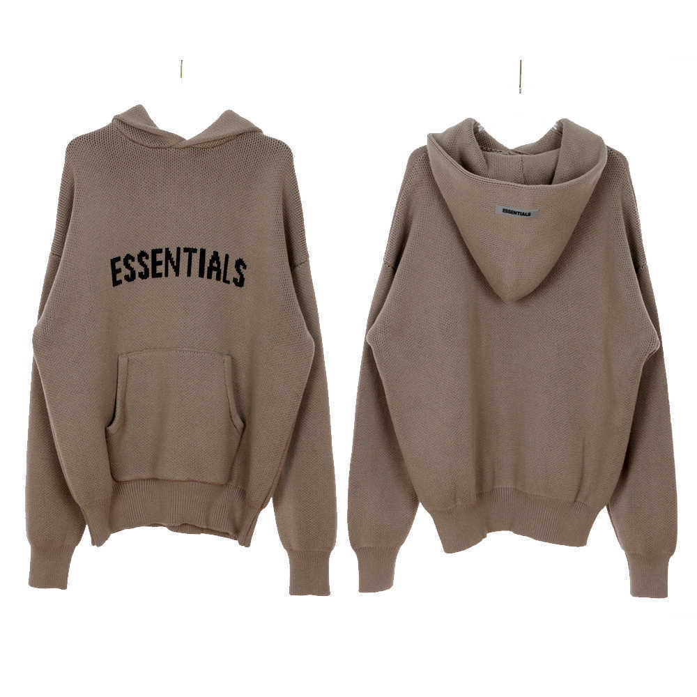 

2023 Ess Designer Mens Long Sleeve Women Hoodies Essentials Letter Knit Hoody Knitted Sweaters Casual Pullovers Autumn Winter Spring Fashioneudagp57, Oat color