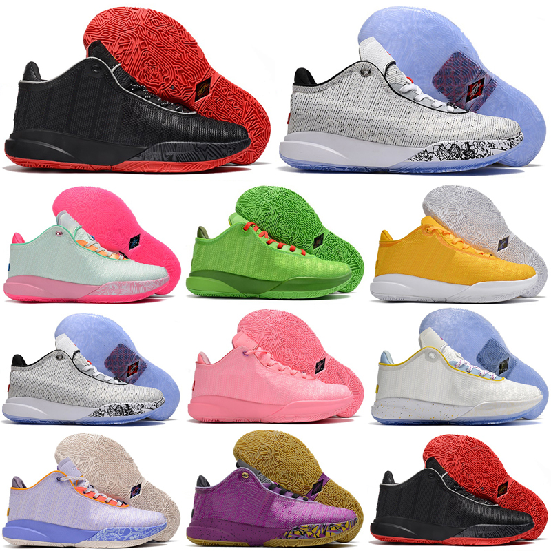 

LeBrons XX 20 Pink Men Basketball Shoes 2022 20s Time Machine Bred Black White Barely Green Purple Pulse Kids Women Men Sneakers Outdoor Shoe size US4-US12, As photo 7