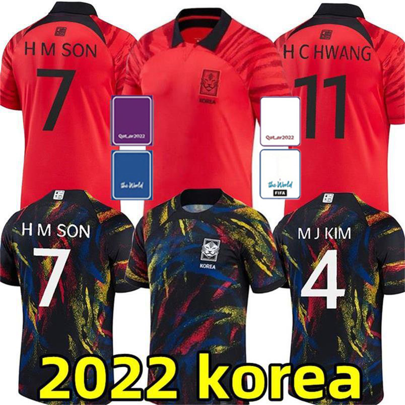 

south korea soccer jerseys H M SON Korean 2022 World Cup Son Heung Min JEA KIM HEE CHAN HWANG UI JO KANG IN LEE K S CHO jersey National team 22 23 football shirts men kids kit, 2022 home patch