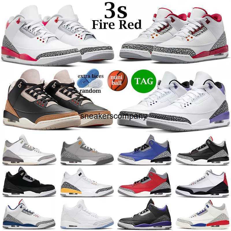 

3 3s men basketball shoes fire red Cardinal Red Pine Green Racer Blue Cool Grey Hall of Fame mens trainers outdoor sports sneakers size