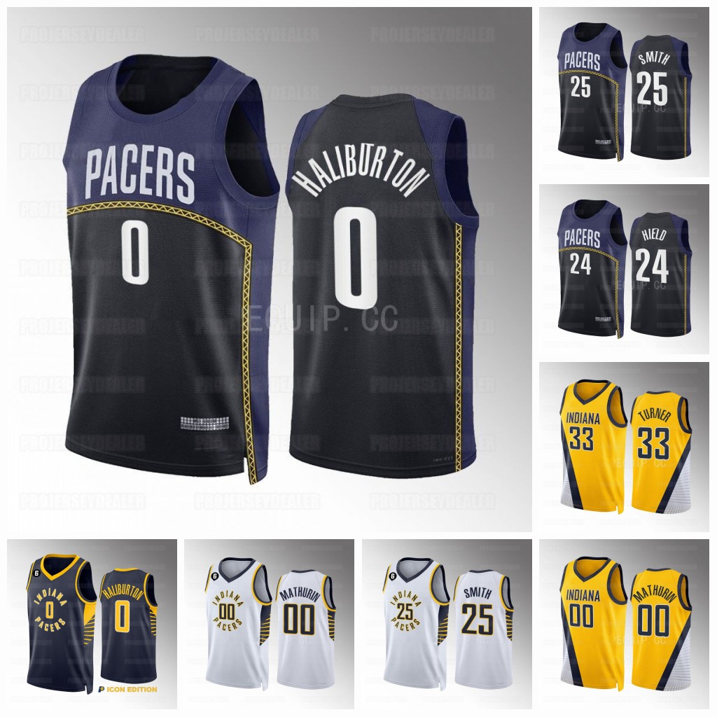 

Pacer 2022-23 City Basketball Jersey Indianas Tyrese 0 Haliburton Jalen 25 Smith Isaiah 22 Jackson Bennedict 00 Mathurin Myles 33 Turner Buddy 24 Hield, City youth s-xl