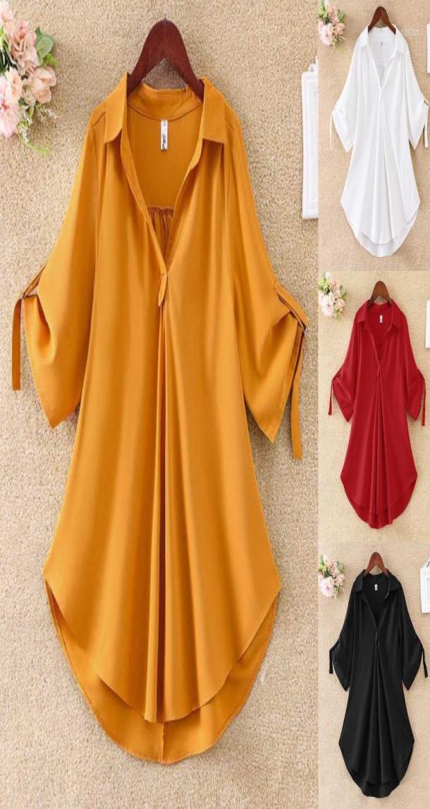 

Women039s Blouses Shirts Oversized Tee Shirt Women Mid Length Short Sleeve Chiffon Large Size Loose Casual Longer Womens Shir7793486, Black