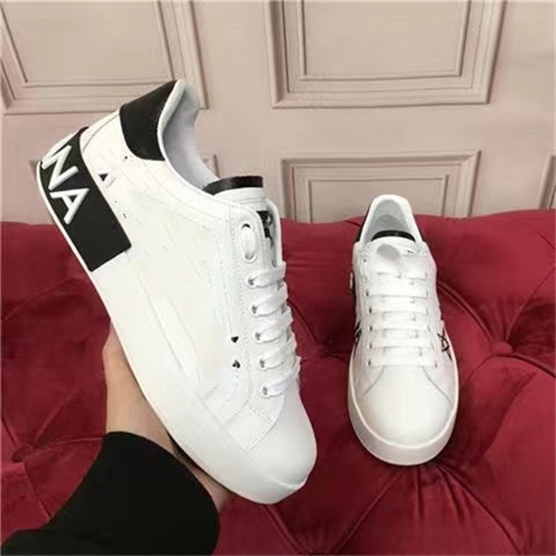 

Fashion Best Top Quality real leather Handmade Multicolor Gradient Technical sneakers men women famous shoes Trainers size 35-41, A22