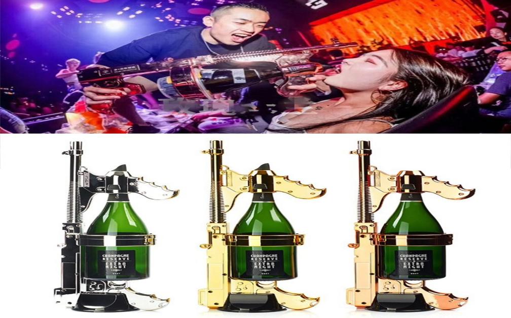 

Bar KTV Party Prop multifunction spray jet champagne gun with Jet Bottle Pourer for Night Club Party Lounge