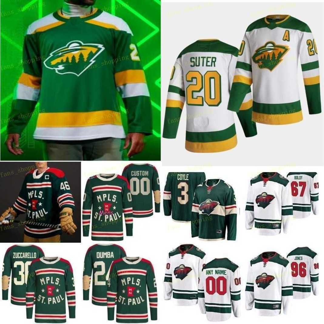 

CUSTOM Minnesota 97 Kirill Kaprizov Wild 2022-23 Reverse Retro Jersey Marc-Andre Fleury Joel Eriksson Ek Matt Boldy Jared Spurgeon Mats Zucc, Youth