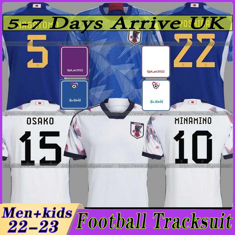 

2022 World Cup Japan Soccer Jersey TSUBASA 2023 ATOM Japanese 22/23 Football Shirt HONDA KAGAWA OKAZAKI men kids kit fans palyer version Cartoon Captain uniform, 22/23 players version home