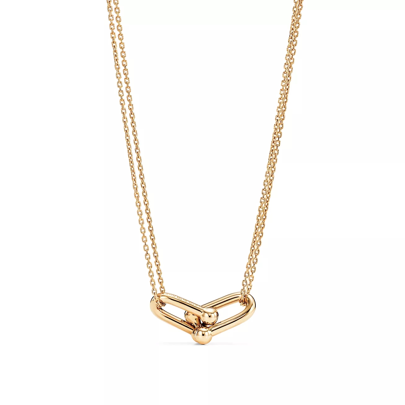 

Luxury Designer Horseshoe Necklace Female Stainless Steel Fashion Simple Couple Chain Necklaces Charm Jewelry Gift Girl Accessories, Silver