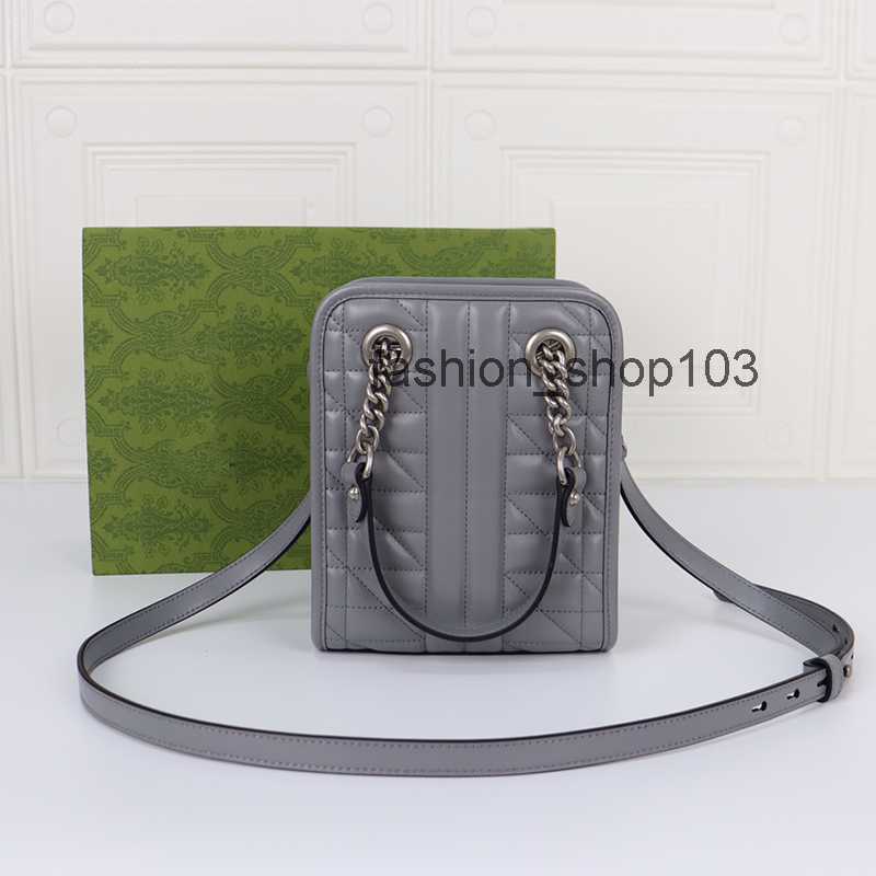 

Bag Marmont Mini Crossbody Luxuries Designers Women Bags Designer Woman Luxurious Handbag Fashion Luxury Cross Body Handbags French Italy with Dustbag 2023, Grey