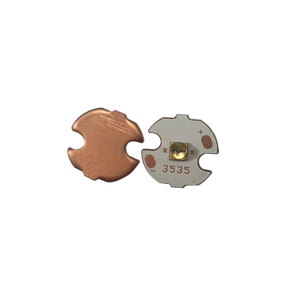 

Modules LLED 5V 100ma UVC 250NM 254NM 256NM With 30angle Lens Copper PCB 16MM For Eg In Glasses Or Optical Components