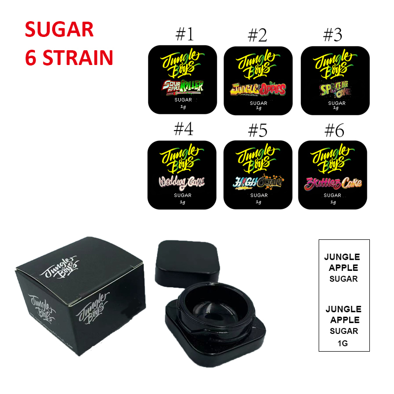 

Jungle Boys Sugar Wax Jar 9ml clear Glass Can with Child Resistant Lid