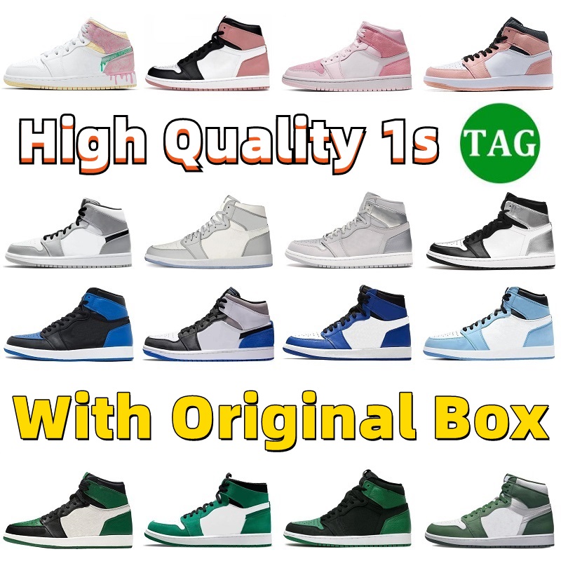 

Jumpman 1 Travis Scotts 1s Basketball Shoes Mochas Black Toe White Grey Cactus Jack Mystic Green Men Women Trainers Outdoor Sports Sneakers, 49