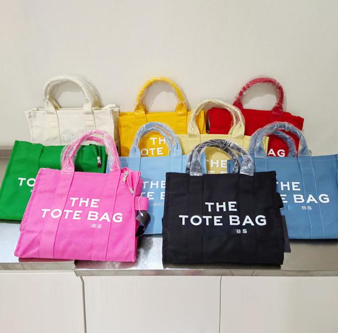 

2022 Marc Totes Bags Fashion Shopper Shoulder Bag Canvas Woody Tote Handbags