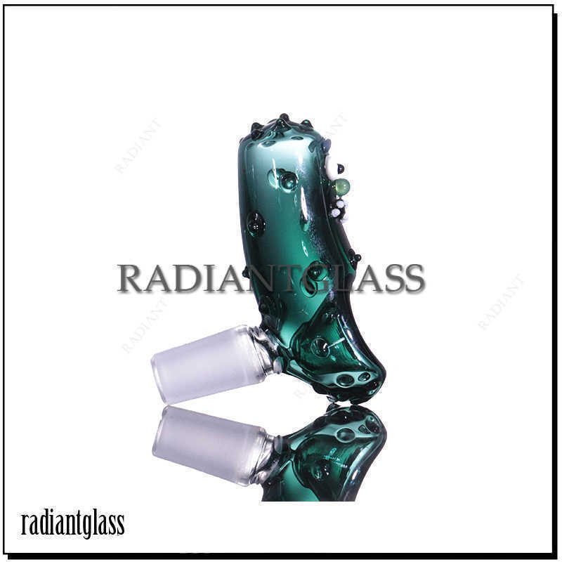 

Smoking accessories cucumber 14mm glass Bowl for bong Manufacturer High borosilicate glass hand bowls male joint water pipe bongs