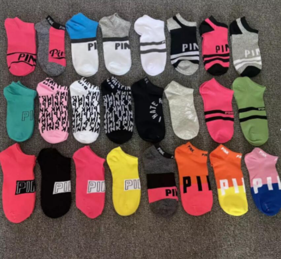 

USA stock Ankle Socks With Cardboad Tags Sports Cheerleaders Black pink Short Sock Girls Women Cotton Sports Socks Skateboard Sneaker FY7266 B1123, Shipping cost dont pay
