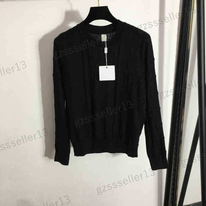 

Designer Womens Sweaters Sandro Hem Striped Crew Neck Sweater Pullover Knit Bottoming Shirt