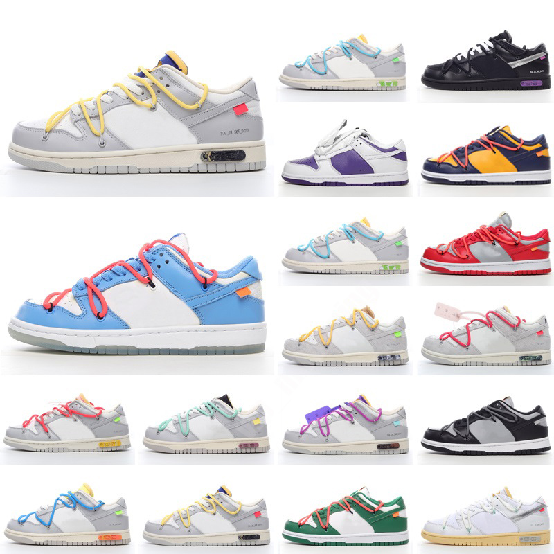 

2022 Skate Dunks Low Running Shoes Lot The 01-50 Dunled University Blue Futura Green Yellow Offs White Men Women Trainers Sneakers 36-48, Color 7