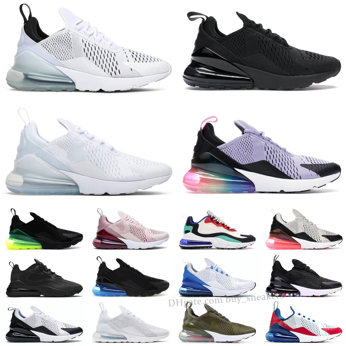 

With box 2022 Cushion Sneakers Mens casual Shoes Trainer Women 27C Sports 270S Rainbow Heel Road Star Bhm Iron Cny 270 Tiger Barely Rose Platinum outdoor Walking