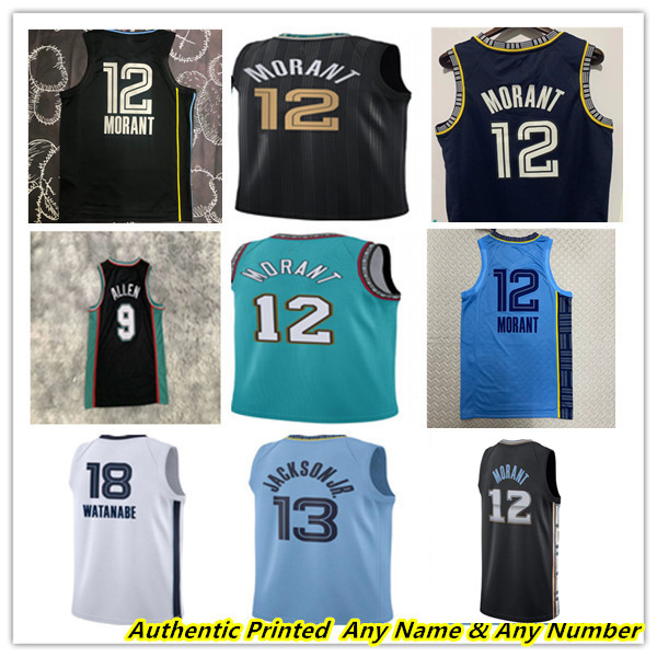 

Hot Pressed Ja Morant City Edition Basketball Jerseys Desmond Bane Mike Bibby Dillon Brooks Jaren Jackson Jr Tyus Jones Steven Adams Santi Aldama John Konchar Reeves, 2023 men black