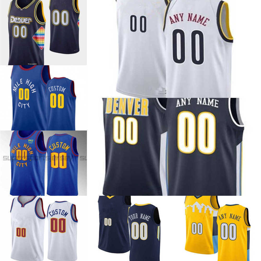 

Men Women Youth Denver''Nuggets''Custom 10 Jack White 21 Collin Gillespie 15 Nikola Jokic''15 Jamal 27 Murray Michael 1 Porter Jr. Basketball Jersey, Colour