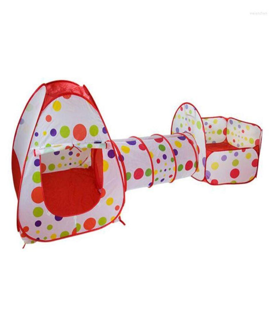 

Tents And Shelters 3PcsSet Play Tent Baby Toys Ball Pool For Children Pit Kids Folding Crawling Tunnel Ocean Playhouse 24BE