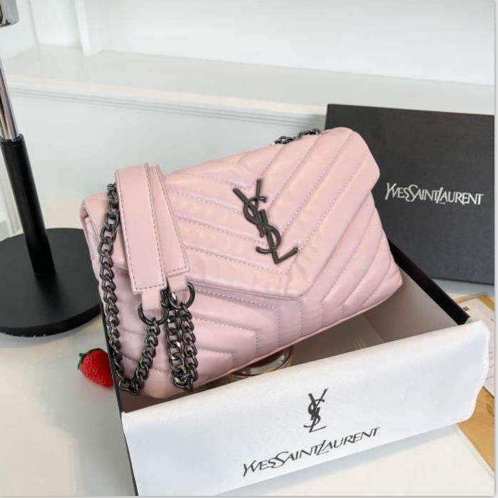 

Fashion pink YSL Women Saint Laurent famous casual Louis Vuitton designer Messenger Bag Lady Cross Body Bags Handbag Satchel Purse Cosmetic purses 23cm lv gucci, A+