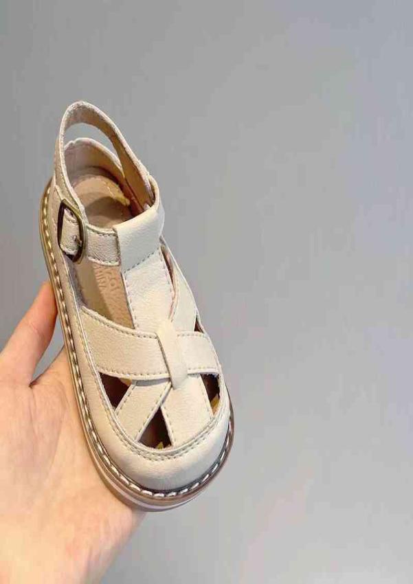 

Little Girl Shoes Children Allmatch Sandals 2022 Summer Girls Woven Fashion Hollow Princess Shoes Baby Toddler Shoes G220512, Black