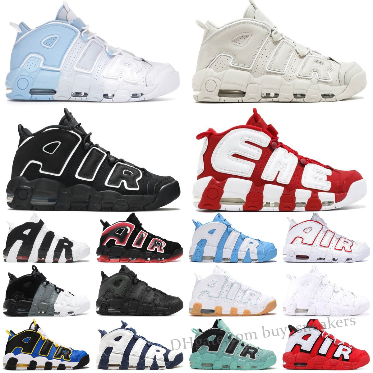 

Quality Basketball Shoes Split Trainers Sneakers Black Bulls Hoops Pack White Varsity Red Premium Wheat University Blue Fashion Women Mens Uptempos Scottie Pippen, Box