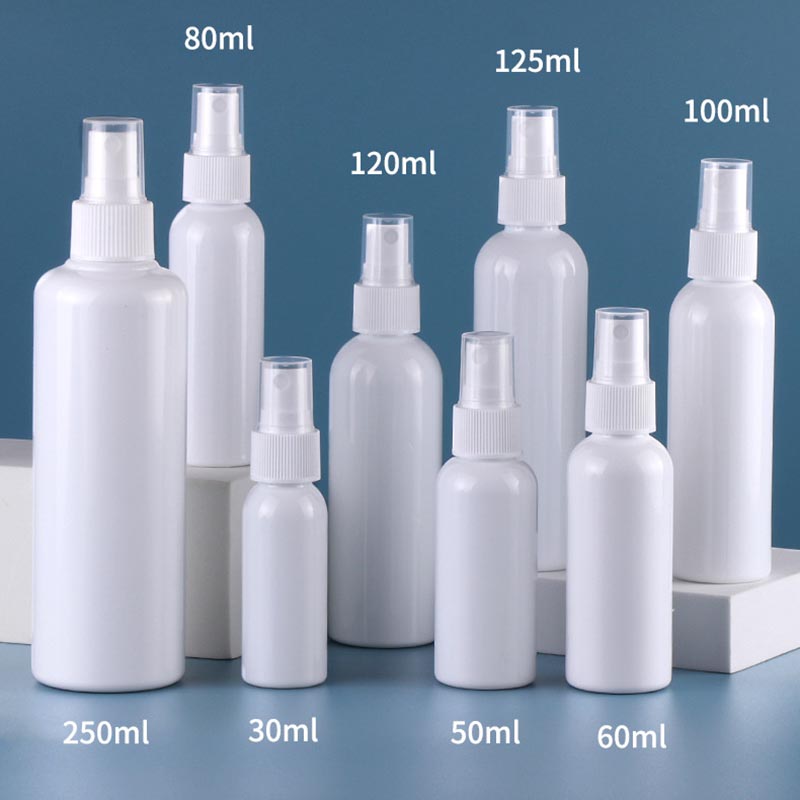 

Wholesale White Plastic Spray Bottles PET 30-250ml with Pump Sprayer