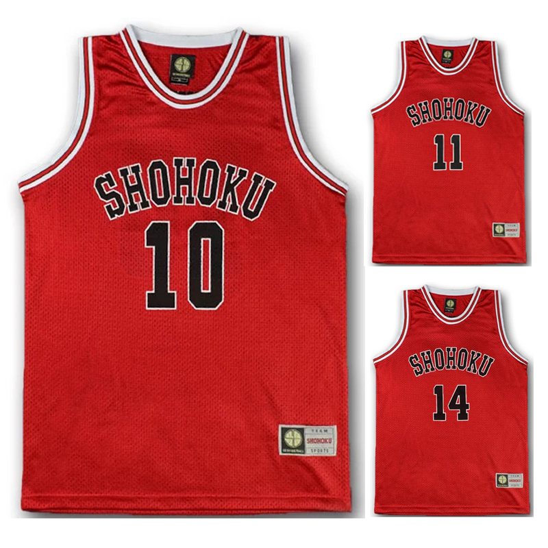 

Theme Costume Anime Shohoku School Basketball Team Jersey 1-15 Cosplay Sakuragi Hanamichi Rukawa Tops Shirt Sports Wear Uniform 221122