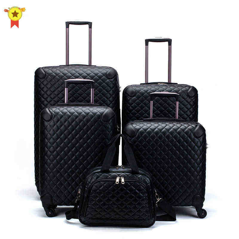 

HighEnd Luxury Inch Women Handbag Rolling Luggage Spinner Brand Travel Suitcase On Wheels High Quality J220707