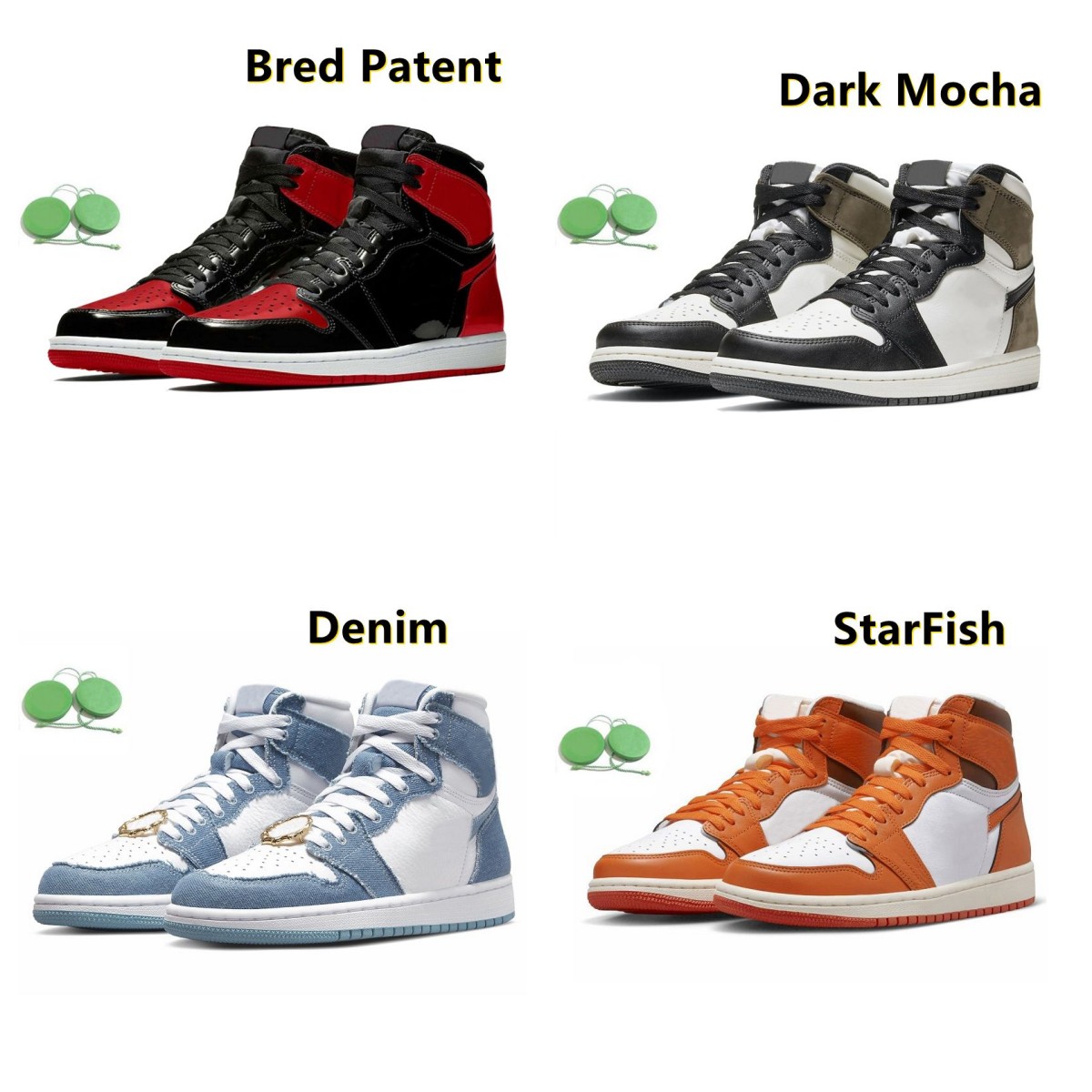 

1 1s Mens Basketball Shoes Sneaker Lost Found Gorge Green StarFish Bred Patent Dark Mocha Grey Fog Denim Silver Newstalgia Shadow Men Women Trainers Sport, Color#49