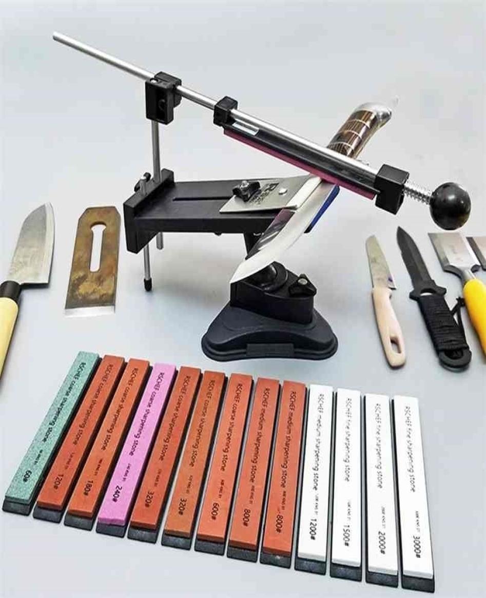 

Ruixin Professional Kitchen Sharpener Knife Fixed Angle with Multi High Quality Stones Sharpening Stone Grind Whetstone 210615