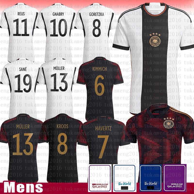 

2022 2023 New Germany Mens Soccer Jersey Rudiger Uniforms KIMMICH HAVERTZ Goretzka KROOS WERNER GNABRY REUS MULLER Musiala SANE GUNDOGAN SULE BRANDT HOFMANN White, Patch+mens(deguo)