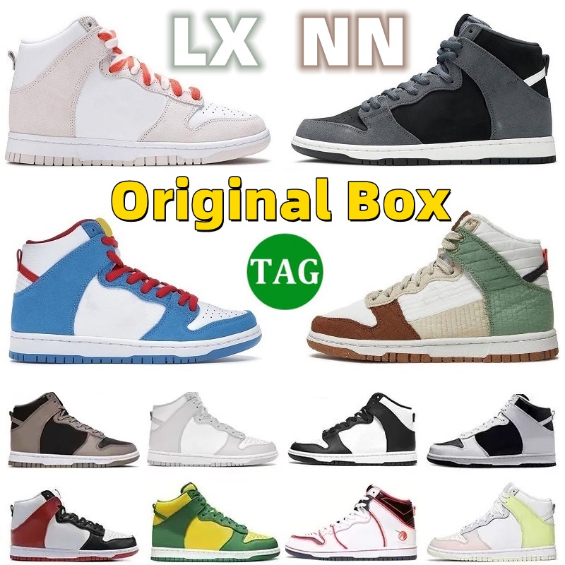 

2022 Fashion High Designer Casual Shoes Women Mens Trainers White Black Kentucky LX Toasty What The Medium Grey Pink Prime Pack Ambush Skateboard Platform Sneakers, 43