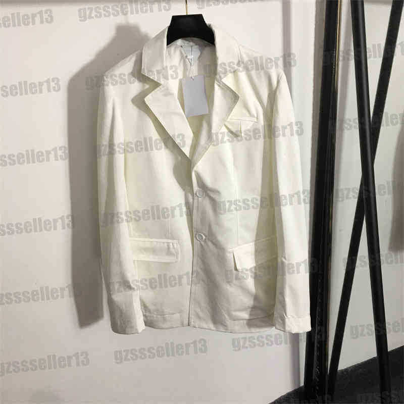 

Luxury Blazers Jacket For Womens Designer Clothing Fashion Brand BV Solid Color Versatile Slim Fit Two-Button Blazer, 11