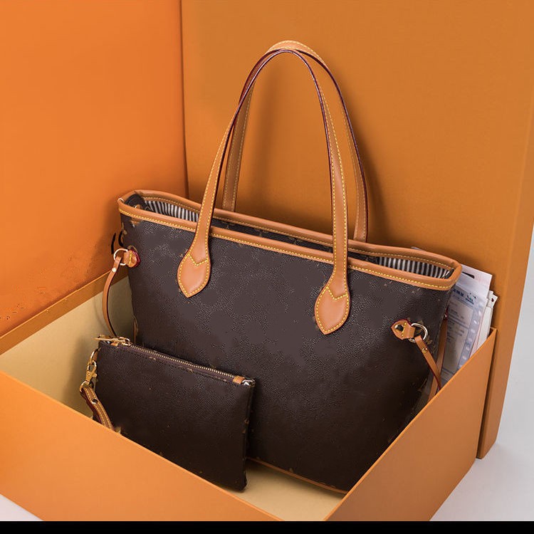 

Luxurys Designer Bag 2pcs Set naverfull Women Bags Shoulder Louiseity Womens Viutonity Composite Clutch Lvsity Lvity The Tote Bag Handbag Female Coin Purse Wallet, L style