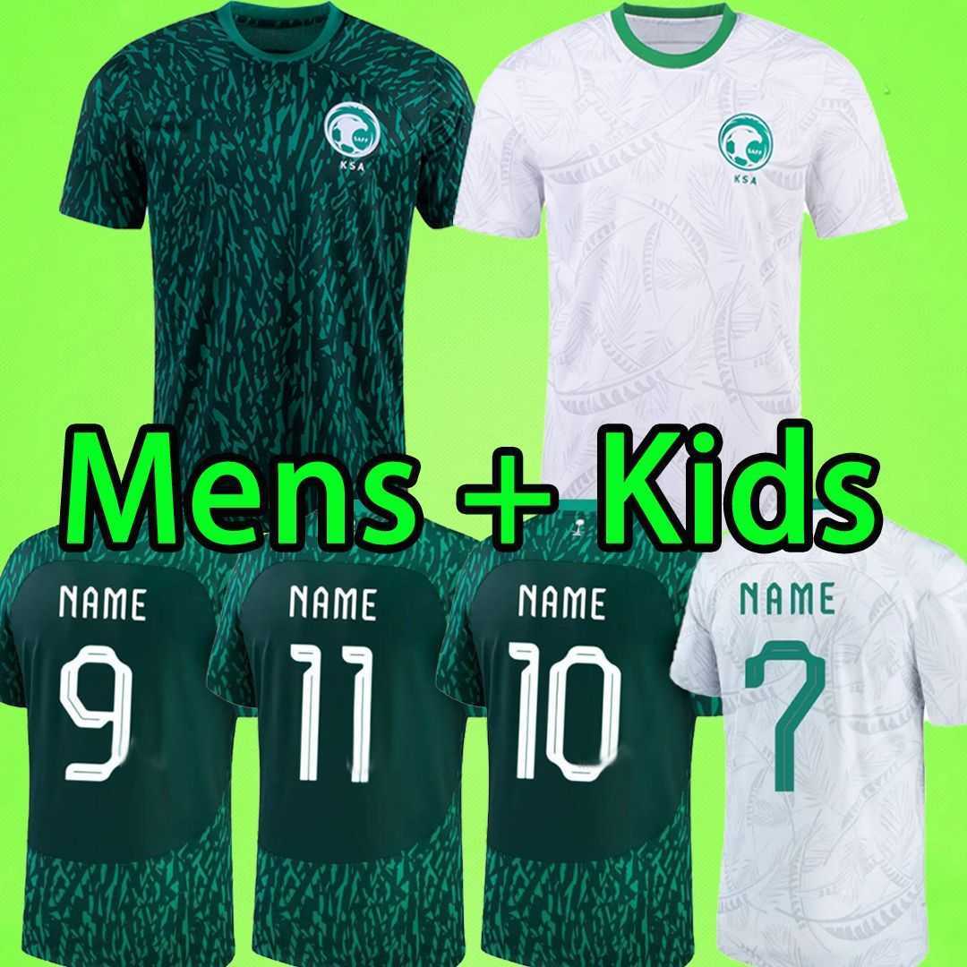 

2022 Saudi Arabia soccer jerseys 22 23 national team home away Salem Al Dawsari Abudullah Alhamddan Firas Albirakan Men Kits 2023 football shirt S-2XL, 22 23 home