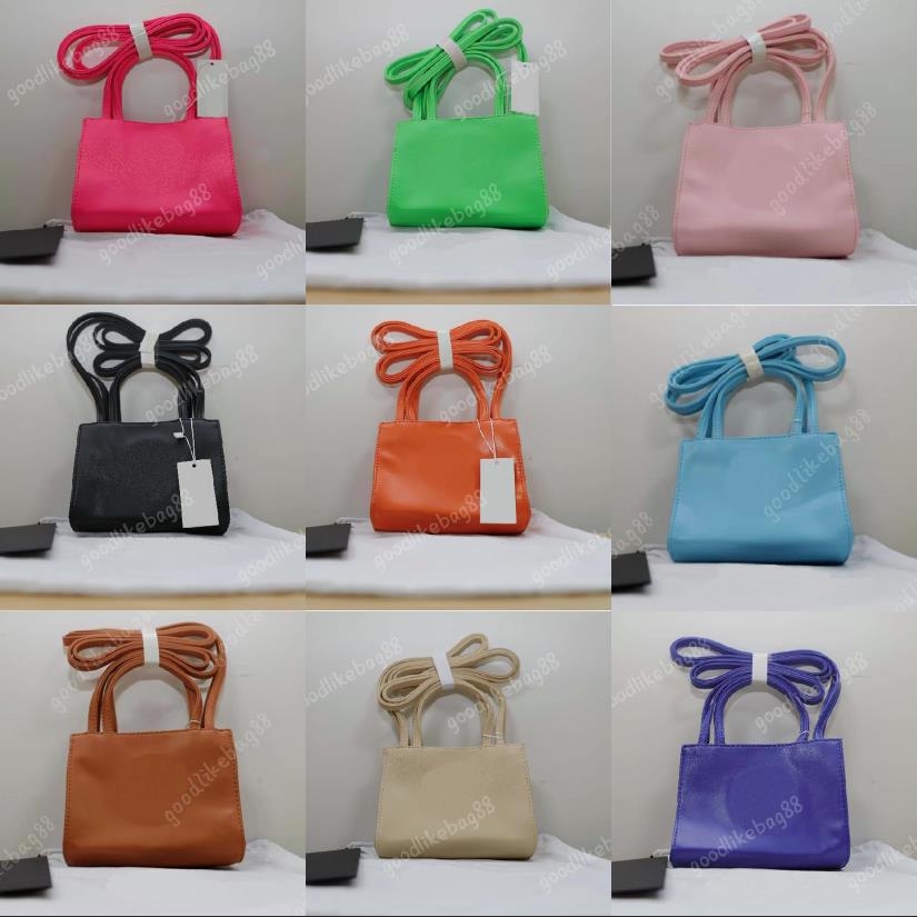 

Top Quality 3 Sizes Telfars Bags Shoulder Handbags Mini Designer Handbag Soft Leather bag, Peal pink