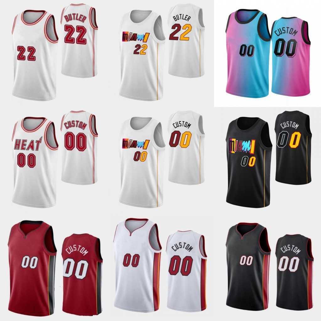 

22 Jimmy Butler Tyler Herro Basketball Jerseys Bam Adebayo Dwyane Wade Miamis Heats Victor Oladipo Duncan Robinson 2022/23 City Pink Edition Jersey White Shirt, As