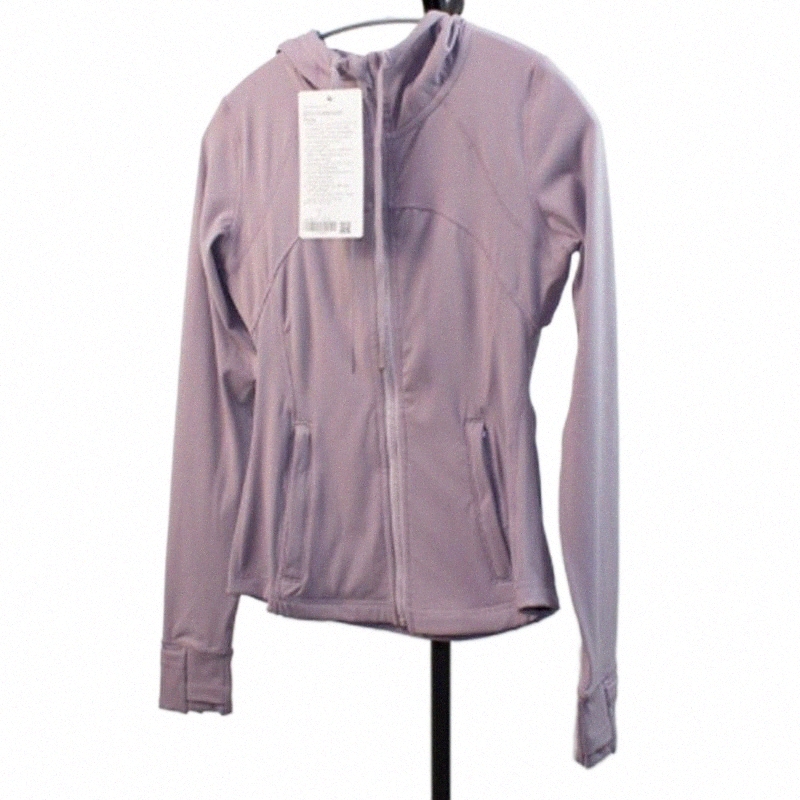 

Yoga Jacket LULU HoodedS Define Zip Hooded Jacket Without Logo Pockets Autumn Sporting Running Workout Push Up Coat Long Sleeve Outfit Sport, 0003