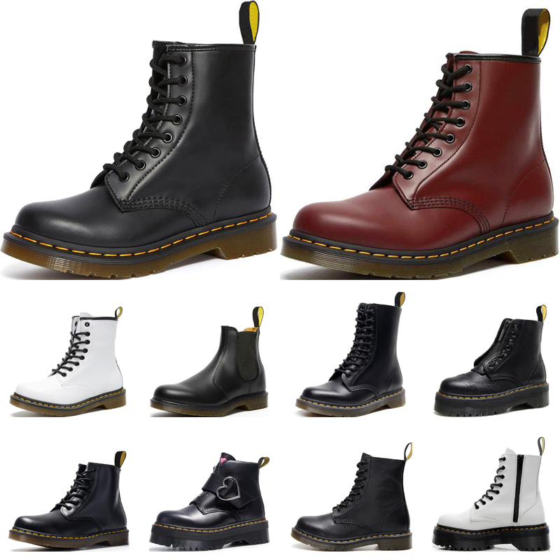 

Dr Doc Martin Boots Designer Martins Booties Men Women Fur Leather Winter Snow Boot Oxford Bottom Ankle shoes, #1