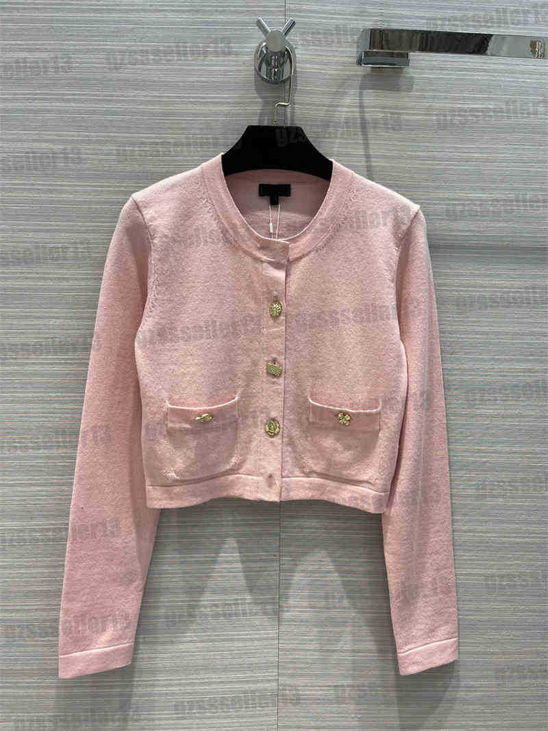

Womens Designer Jacket Luxury Cardigans Jackets 2022AW CNL Classic Crewneck Button Cardigan Jacket