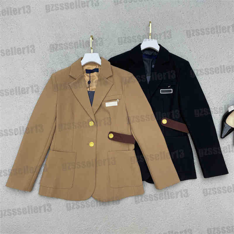 Womens Designer Suit Jacket Fashion Brand LouVu Blazer Chest Letter Logo Print High Quality Jackets Luxury Women Clothing-image-822789825