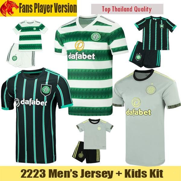 

22 23 Celtic Soccer Jerseys ABADA GIAKOUMAKIS Fans Player Version JOTA KYOGO ROGIC MCGREGOR Football Shirt FORREST RALSTON 3rd Third Mens Jersey Kids Kit FIF, 22 23 third