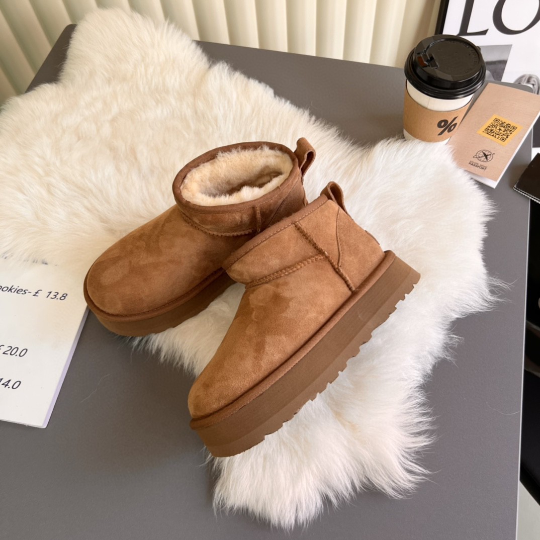 

Winter Classic Mini Boots Platform Snow Boot Button Matte Fur Suede Sheepskin Wool Blend Comfort Fall MiniRegenerate Booties 2022 tazz slipper australia tasman, Miniregenerate1